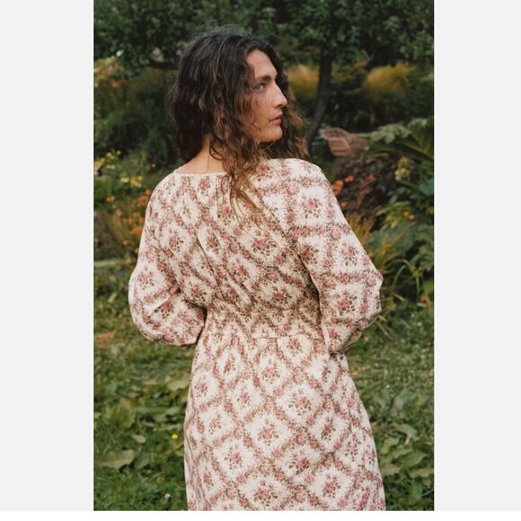 Christy Dawn The Venus Dress in Ivory Rose Lattice - Picture 2 of 10